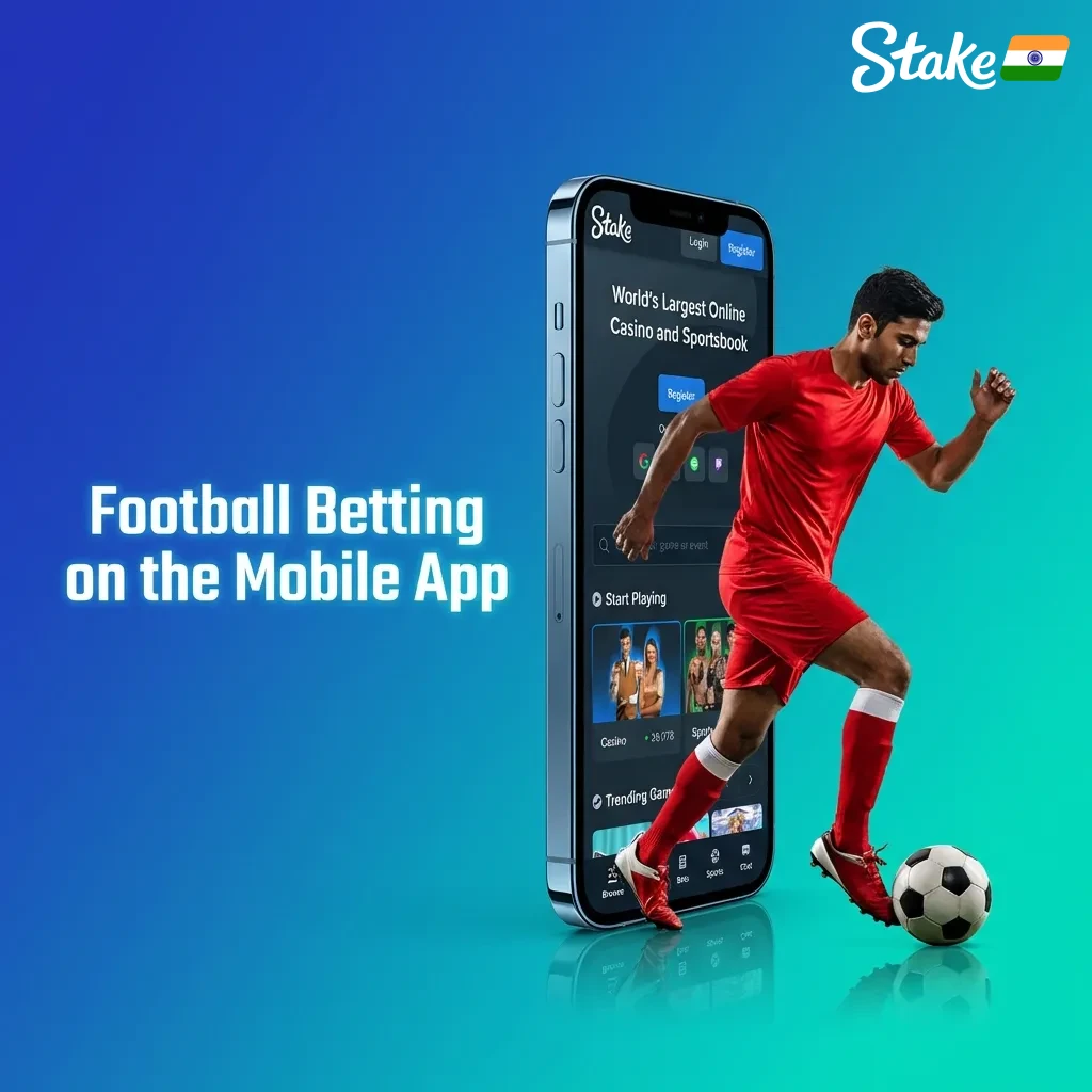 Mobile app interface showing football betting markets with live scores and bet slip on smartphone screen