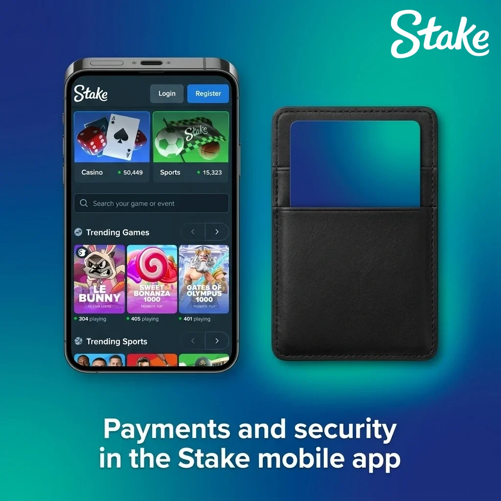 Stake mobile app payments and security in India, crypto deposits, encrypted transactions, 2FA withdrawals, on-chain verification